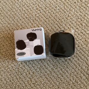 NEW VWMYQ Silicone Face Cleaning Brush Black SEALED Soft Durable NIB